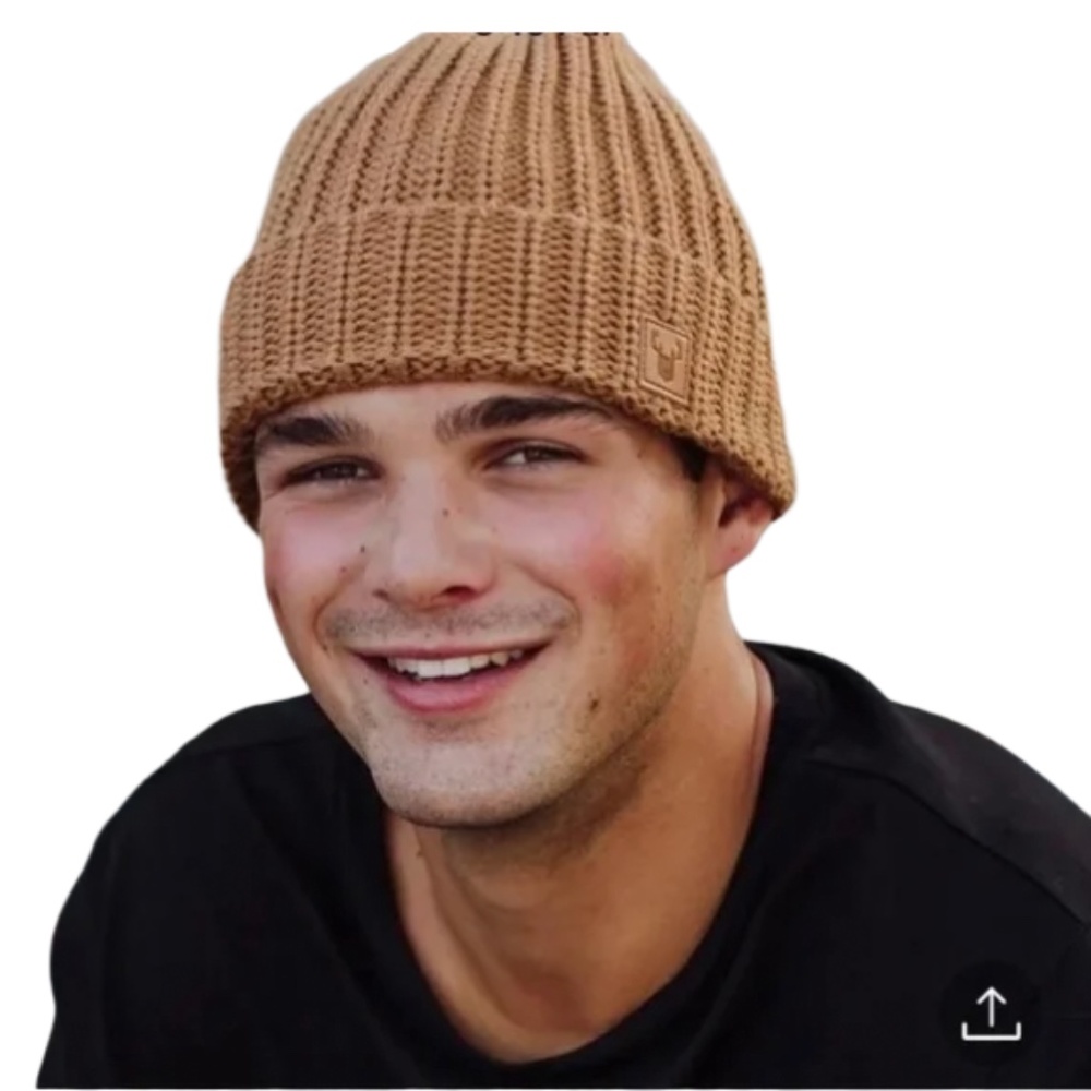 Panache Mens Carmel knit beanie (1)